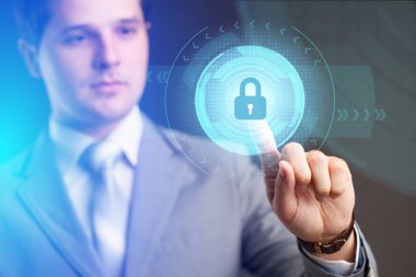 Güvenlik Hizmetleri, cybersecurity ve koruma kavramı. İş