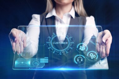 İş, teknoloji, internet ve ağ kavramı. Genç otobüs