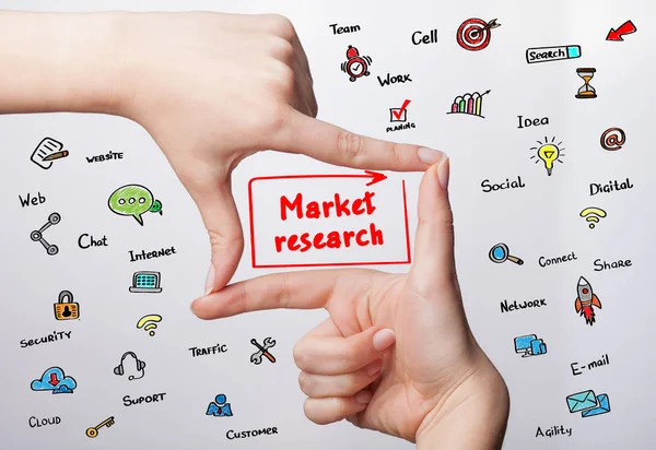 Planificación de la estrategia de marketing. Tecnología, Internet, negocios y —  Fotos de Stock