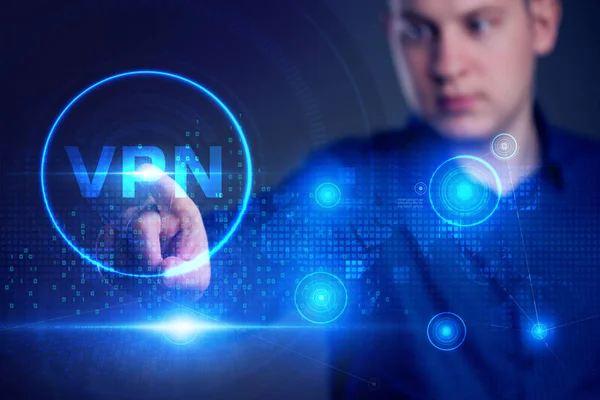 Business, Technologie, Internet et concept de réseau. Réseau VPN — Photo