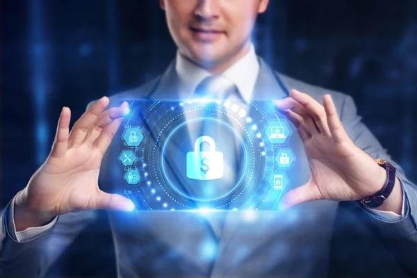 Business, Technology, Internet and network concept. Cyber Securi — Stock Photo, Image