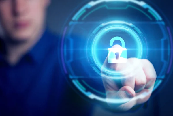 Business Technology Privacy concept Cyber Ασφάλεια Δεδομένων — Φωτογραφία Αρχείου