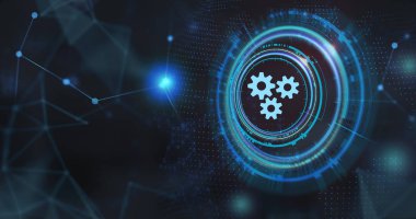 İş, Teknoloji, İnternet ve ağ konsepti. Otomasyon S