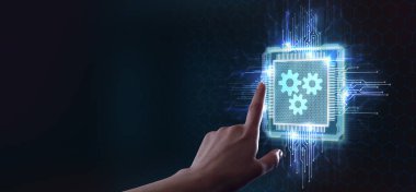 İş, Teknoloji, İnternet ve ağ konsepti. Otomasyon S