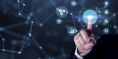 İş, Teknoloji, İnternet ve ağ konsepti. Dijital İşaret