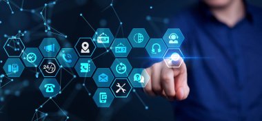 İş, Teknoloji, İnternet ve ağ konsepti. Teknik Su.