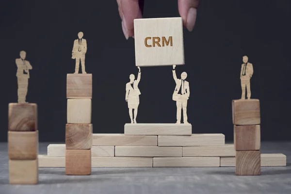 Obchodní, technologické, internetové a síťové koncepce. Crm Customer — Stock fotografie