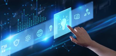 İş, teknoloji, internet ve ağ konsepti. Açık Bul