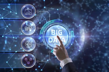 İş, Teknoloji, İnternet ve ağ konsepti. Büyük Veri Bilgisi