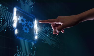 İş, Teknoloji, İnternet ve ağ konsepti. Otomasyon S