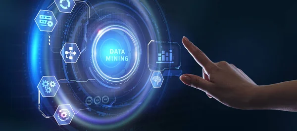 stock image Data mining concept. Business, modern technology, internet and n