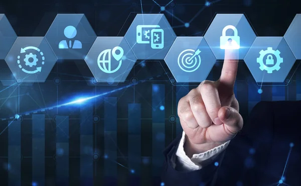 Cyber-Sicherheit Datenschutz Geschäftstechnologie Datenschutz — Stockfoto