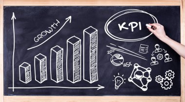 İş, Teknoloji, İnternet ve ağ konsepti. Dijital pazarlama içeriği planlama reklam stratejisi konsepti. Kpi