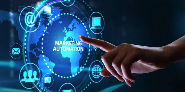 Affärsidé Teknik Internet Och Nätverkskoncept Digital Marknadsföring Innehåll Planering Reklam — Stockfoto