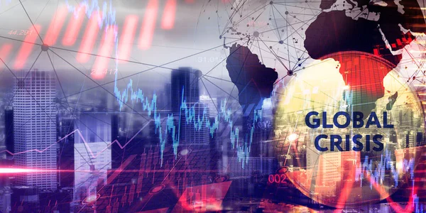 Mondiale Financiële Crisis Faillissement Financiële Instabiliteit Onrendabiliteit — Stockfoto