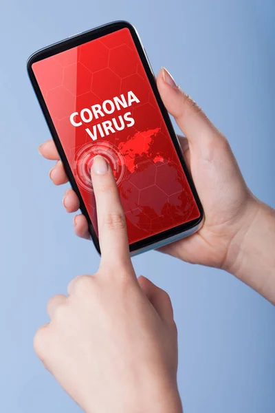 Coronavirus 2019 Ncov Virus Corona Pecah Sindrom Pernapasan Virus Epidemi — Stok Foto