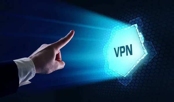 Unternehmen Technologie Internet Und Netzwerkkonzept Vpn Netzwerk Sicherheit Internet Datenschutz — Stockfoto