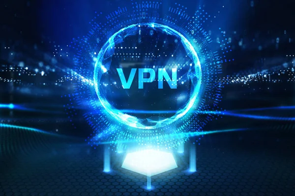 Unternehmen Technologie Internet Und Netzwerkkonzept Vpn Netzwerk Sicherheit Internet Datenschutz — Stockfoto