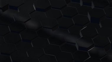 Soyut altıgen geometrik yüzey. Minimum altıgen ızgara, rastgele dalgalanma arkaplanı.