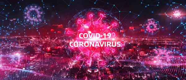 Corona Virus Coronavirus 2019 Ncov Virus Corona Pecah Sindrom Pernapasan — Stok Foto