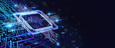 Yapay zeka (yapay zeka), makine öğrenme ve modern bilgisayar teknolojileri kavramları. İş, Teknoloji, İnternet ve ağ kavramı. 