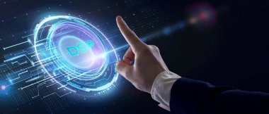 DSP - Talep Tarafı Platformu. İş, Teknoloji, İnternet ve ağ kavramı.