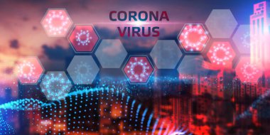 Coronavirus 2019-nCoV. Corona virüsü salgını. Salgın Virüsü Solunum Sendromu.