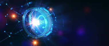 İş, Teknoloji, İnternet ve ağ konsepti. Teknik destek müşteri hizmetleri.