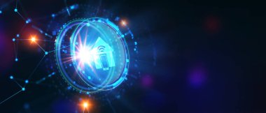 İş, Teknoloji, İnternet ve ağ konsepti. Akıllı ev otomasyon kontrol sistemi. Yenilik teknolojisi.