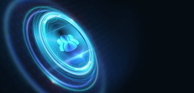 İş, Teknoloji, İnternet ve ağ konsepti. İnsan Kaynakları İK yönetimine adam toplama iş bulma kavramı.                               