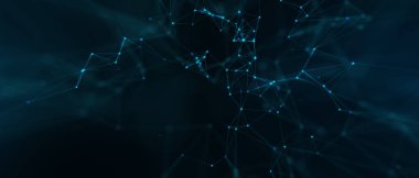 Abstract futuristic - technology with polygonal shapes on dark blue background. Design digital technology concept.	