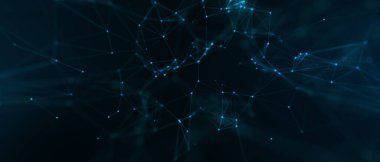 Abstract futuristic - technology with polygonal shapes on dark blue background. Design digital technology concept.	