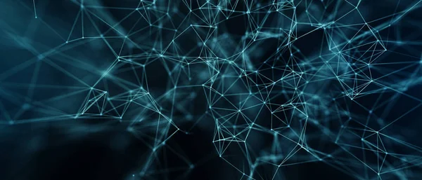 Abstract futuristic - technology with polygonal shapes on dark blue background. Design digital technology concept.	