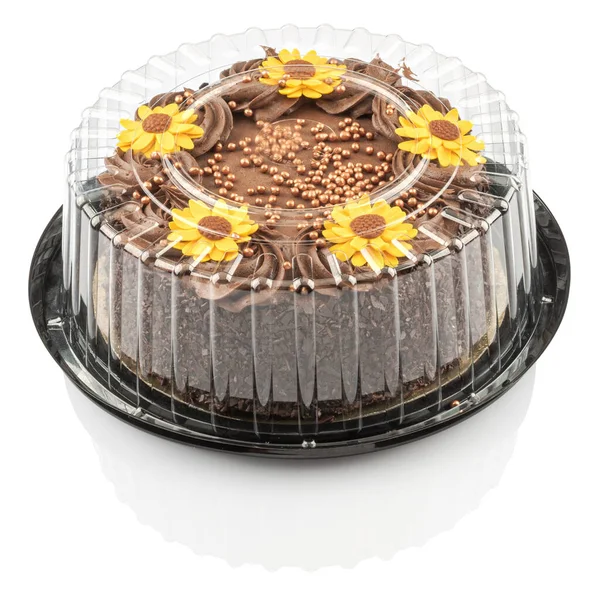 Kuchen mit Schokoladencreme — Stockfoto