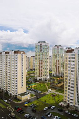 Konut Kompleksi Nekrasovka, Moskova, Rusya penceresinden görüntülemek