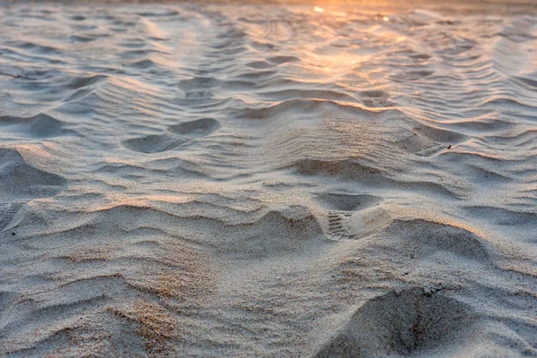 Atardecer Arena Playa Especialmente Hermosa — Foto de Stock