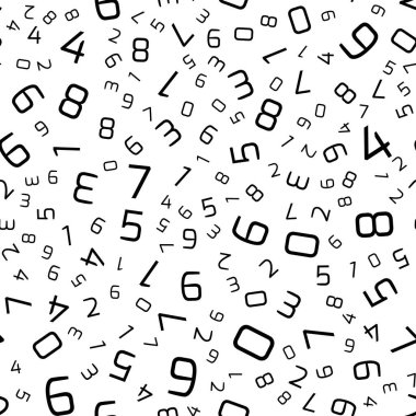 Rasgele sırada sayılarla vektör seamless modeli