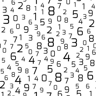 Rasgele sırada sayılarla vektör seamless modeli