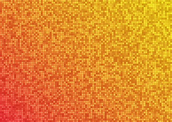 Vector abstracto brillante mosaico degradado naranja fondo rojo — Vector de stock