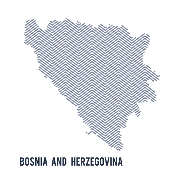 Вектор абстрактних вилупилися карта Боснія та Герцеговина ізольовані на білому тлі. — стоковий вектор