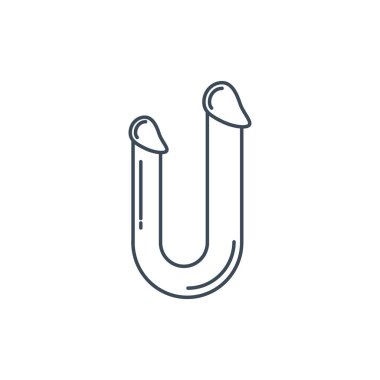 The linear vector icon dildo