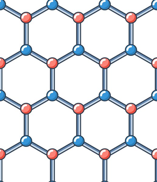 Химический векторный бесшовный рисунок в плоском стиле
