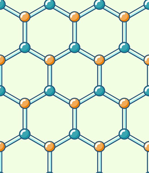 Химический векторный бесшовный рисунок в плоском стиле
