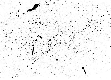 Su sıçramalarına izole beyaz zemin üzerine mürekkep. Vektör doku.