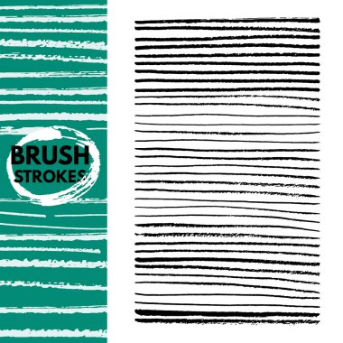 El boyalı beyaz arka plan üzerinde izole fırça darbeleri.