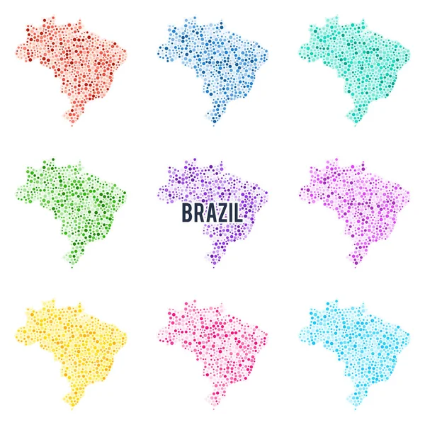 План города, Бразилия детальная карта . — стоковый вектор
