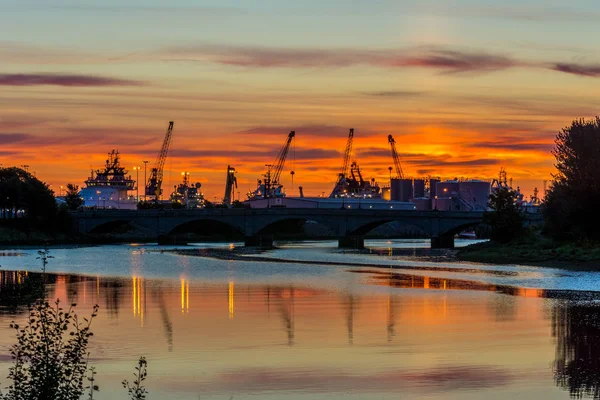 Sunrise at Aberdeen. — Stock Photo, Image