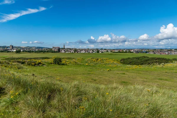 Beach kumulları, golf sahası ve Montrose.