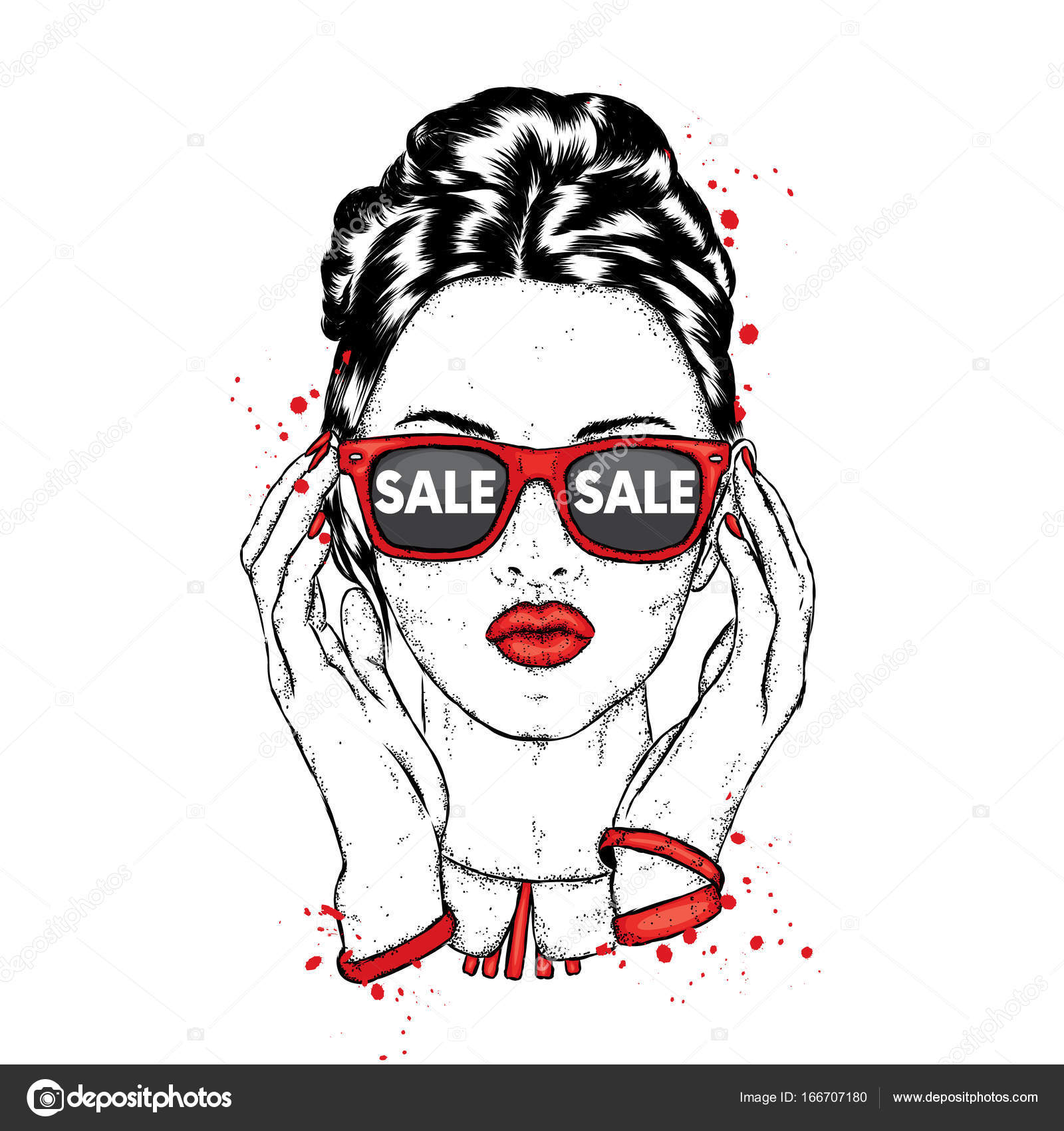 Beautiful Girl With Glasses Vector Illustration Fashion Style Sale Vector Image By C Juliagrin Vector Stock Beautiful Girl With Glasses Vector Illustration Fashion Style Sale Vector Image By C Juliagrin Vector Stock