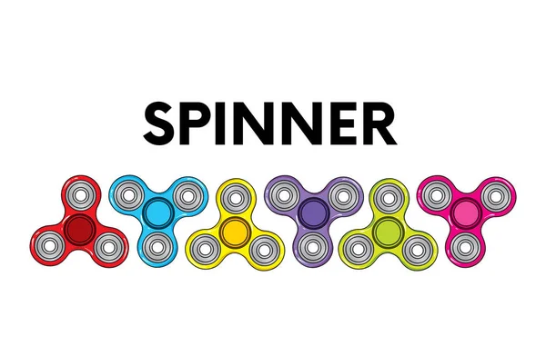 Een mooie spinner. Vectorillustratie voor een briefkaart of een poster, print voor kleding. — Stockvector